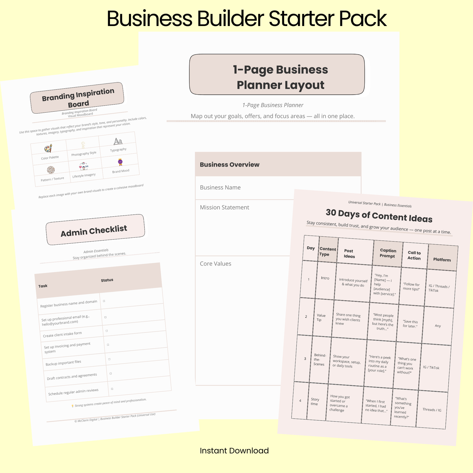 business builder starter pack